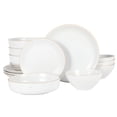 thumbnail image 1 of Juego de vajilla Gibson Home Dinah de 16 piezas con cuenco doble, 1 of 6