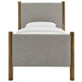 thumbnail image 6 of Modway Maven Twin Size Fabric Upholstered Platform Bed in Wheat Walnut, 6 of 9