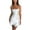 White, variant on IROINNID Sheath Dress For Women V-Neck Wrap Low-Cut Camis Sleeveless V-Neck Dresses Short Solid Color Dress