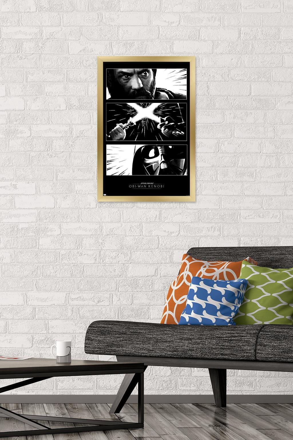 Star Wars: Obi-Wan Kenobi - Panels Wall Poster, 14.725" x 22.375" Framed