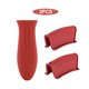 thumbnail image 3 of Wosthever 3 piezas de fundas de mango de olla de silicona para envolver la cubierta de calor rojo Herramientas y accesorios para hornear Rojo Wosthever HA062200-01, 3 of 6