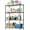 Grey, variant on M MZG 4 Tier Rolling Storage Shelves, Wire Shelving Unit with Wheels,23.6"D x 53.2"W x 73.6"H, Garage Rack, Black