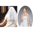 thumbnail image 4 of robe De Marie Courte Peigne 2 Niveaux Voile De Marie Ruban Brod Voile De Marie De Mariage Cathdrale Vintage Parfait Pour Les Couvertures De Banqu, 4 of 5