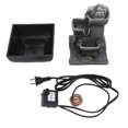 thumbnail image 2 of Small Tabletop Fountain, Relaxation Waterfall Feature Adjustable Water Flows Desktop Decor with Colorful LED Lights for Office Study and Living Room, 2 of 8