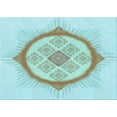 thumbnail image 1 of Ahgly Company Indoor Rectangle Patterned Electric Blue Area Rugs, 8' x 12', 1 of 6
