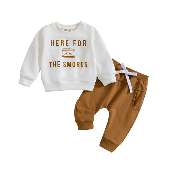 Gerichy Toddler Baby Boy Clothes Fall Winter Outfit, Toddler Kids Boys Outfit Halloween Pumpkins Prints Long Sleeves Tops Sweatershirt Pants 2pcs Set Outfits