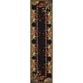 thumbnail image 1 of Unique Loom Barnyard Rooster Design Area Rug 2' 7 x 10' Runner Black/Ivory, 1 of 1
