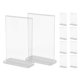 thumbnail image 4 of Acrylic Sign Holder Double Sided Table Menu Display Stand Freestanding Price Holder Vertical Design for Restaurants Offices Exhibitions, 4 of 4
