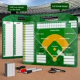 thumbnail image 1 of Meileang Magnetic Baseball Lineup Board for Dugout Double-Sided Baseball Coaching Broad with 30 Lineup Cards Baseball Tactical Clipboard, 1 of 7