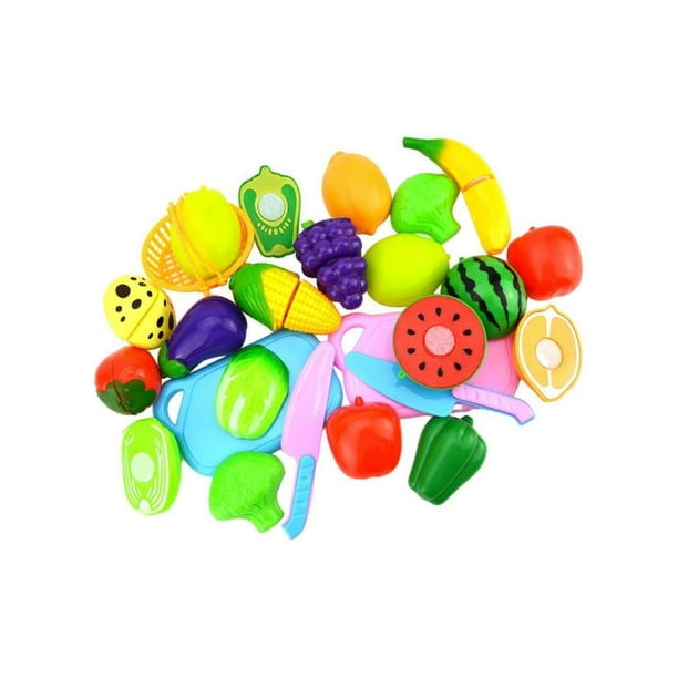 Freer Kids Pretend Role Play Kitchen Food Vegetable Cutting Set Cutting