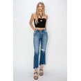 thumbnail image 5 of Risen Jeans - Mid-Rise Frayed Step Hem Ankle Straight Jeans (29" Inseam) - RDP5785, 5 of 7