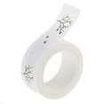 thumbnail image 3 of 5 metros de 15 mm de cinta adhesiva blanca simple Washi Planificador de con puntos metálicos dorados para manualidades, manualidades, envoltura Macarena Washi Cinta de enmascarar, 3 of 8