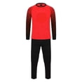 thumbnail image 3 of Zaldita Boys Goalkeeper Soccer Jersey Football Training Uniform Sponge Padded T-shirt And Long Pants Set Red 15-16, 3 of 7