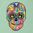 thumbnail image 5 of Wild Bobby Dean Russo Colorful Sugar Skull Streetwear Women Racerback Tank Top, Mint, Small, 5 of 5