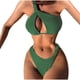thumbnail image 2 of Traje de baño de 2 piezas para mujer, trajes de baño para mujer, conjunto de traje de baño estampado de dos piezas con sujetador incorporado, traje de baño de playa para mujer, 2 of 6