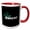 Red/White, variant on 3drose, Tango Dancer, 11oz Two-tone Red Mug
