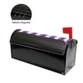 thumbnail image 6 of Mailbox Covers Magnetic Large Size Post Box Cover Wrap Outside Waterproof Home Yard Garden Decor Modena Purple and White Striped 25.5x21, 6 of 9