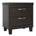 thumbnail image 5 of Home Square Mid Century Modern 2 Drawer Nightstand in Tobacco - Set of 2, 5 of 10