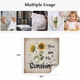 thumbnail image 4 of Vintage Sunflowers Cloth Napkins, You Are My Sunshine Farmhouse Floral Washable and Reusable Dinner Napkins Set of 8, Table Napkin for Kitchen Party Birthday Wedding Hotel Housewarming 20"x20", 4 of 8