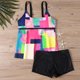 thumbnail image 1 of Trajes de baño tankini para mujer, traje de baño de verano de talla grande con estampado, bikini dividido, traje de baño de dos piezas para mujer, 1 of 4
