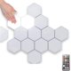 thumbnail image 1 of Luz colorida de pared hexagonal con control remoto de 10 piezas, luces sensibles al tacto modulares con alimentación USB, luz nocturna LED de ensamblaje de geometría creativa, 1 of 5