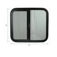 thumbnail image 3 of RV WINDOW 24 X 22 DW G20 TEMPERED HORIZONTAL BLK, 3 of 4