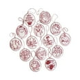 thumbnail image 1 of KLKCMS Hand Embroidered Christmas Ornaments Kit Christmas Embroidery Kit Reusable Fancy Red and White, 1 of 9