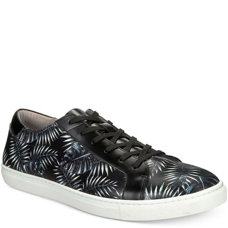 Kenneth Cole New York Mens Kam Palm Leaf Sneakers Black 8.5 M