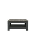 thumbnail image 3 of MinimaDecor Grado Two Tier, Square Coffee Table, 35 inches, Dark Gray and Oak Finish, 3 of 6