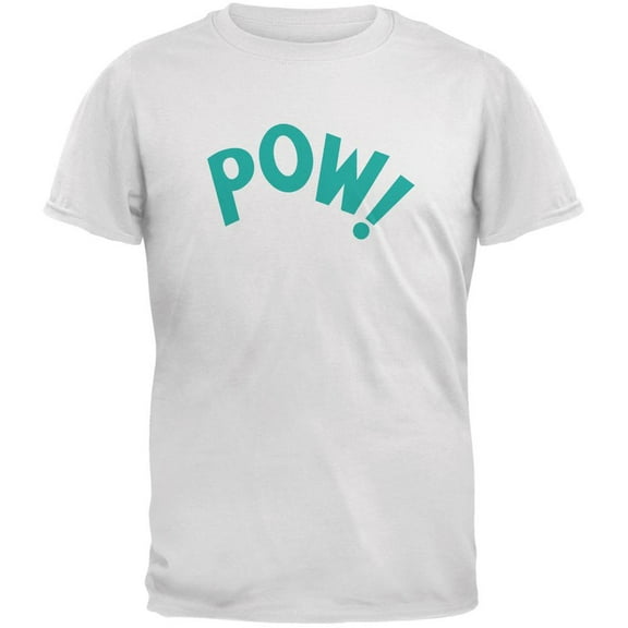 POW Inspired By Keith Moon White Adult T-Shirt - 2X-Large
