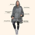 thumbnail image 2 of Catalonia Oversized Wearable Blanket Hoodie Sweatshirt, Comfortable Sherpa Lounging Pullover for Adults Men Women Teenagers Wife Girlfriend Gift, 2 of 6