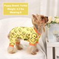 thumbnail image 6 of Dog Pajamas Pjs Spring Summer Dog Clothes for Small Dogs Girl Boy, Soft Stretchy Tiny Chihuahua Yorkie Puppy Clothes Doggie Onesies Cat Pet Jammies Outfit, Yellow Duck M, 6 of 7