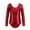 Red, variant on Kids Girls Gymnastics Bodysuit Ballet Leotard Dancewear Long Sleeve Solid Color Gym Suit Latin Dance Costume Onesies Training Suit for Dance, 1-12 y