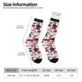 thumbnail image 2 of Vsdgher Colorful Mushrooms (2) Crew Socks for Men & Women, Breathable Casual Athletic Ankle Socks, 2 of 6