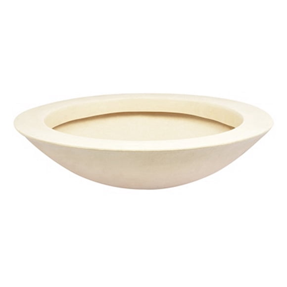 maceta 23" plástico tipo platon ivory (139240)