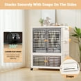 thumbnail image 1 of Plastic Storage Bins With Lid, Stackable Storage Containers, Closet Organizers, Stackable Storage Bins With Doors, Wheels And Hanging Rods, 1 of 7