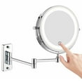 thumbnail image 1 of Feelglad Wall Mounted Makeup Mirror, 10x Magnifying Double Sided Led Lighted Mir, 1 of 5