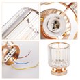 thumbnail image 3 of Graflsoa Modern Crystal Ceiling Light for Hallway, Entryway, and Closet - Gold Round Design, E27 Socket, No Bulb Included, Vintage Elegance for Home or Hotel Decor, 3 of 6