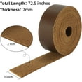 thumbnail image 3 of 1 Inch Wide Flat Leather Straps for Crafts, Full Grain Leather Strips Cord String for Crafts, Tooling (2mm Thick 72.5 Inches Long Dark Brown), 3 of 7