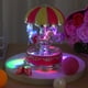 thumbnail image 5 of Luxury Carousel Music Box 3 caballos rotar la luz LED Rotación luminosa (rosa), 5 of 8