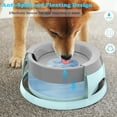 thumbnail image 3 of Dog Water Bowl, Dog Bowl No Spill Dog Food Water Bowl Slow Water Feeder, Spill Proof Pet Water Dispenser Vehicle Carried Travel Water Bowl for Small Medium Dogs and Cats, 25oz/750ML, Blue, 3 of 7