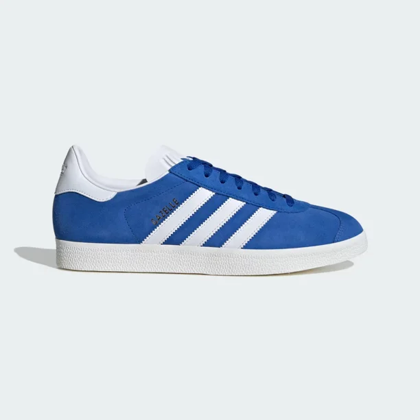 Ad-id-as Gazelle IG2093 Sneaker Men's 8.5 Blue White Suede Lifestyle Shoes LR3991
