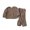 Coffee, variant on Daznico Girls Boys Solid Cotton Long Sleeve Long Pants Sleepwear Set Outfits Clothes,4-5 Years