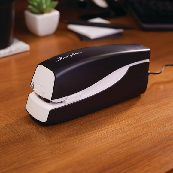 Electric Stapler with Dual Power, 20 Sheet Capacity, Portable Black