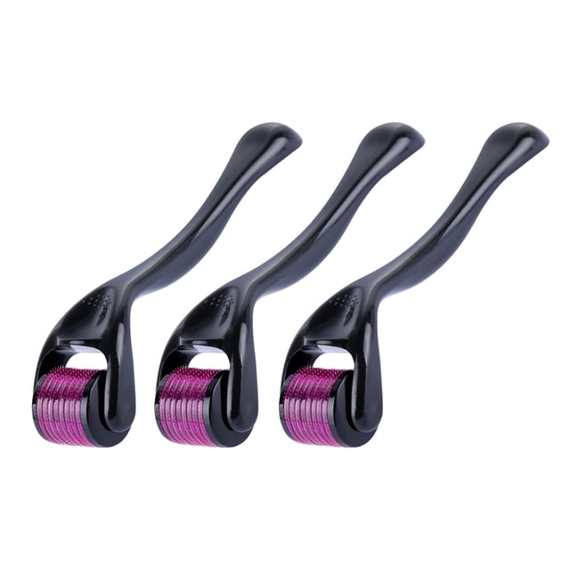 Silky Smooth Skin, Microneedle Derma Roller Set With Versatile Tool And Simple Use, Reduces Dark Circles And Minimizes Enlarged Pores, 3PCS