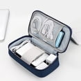 thumbnail image 4 of Bolsa de almacenamiento digital Hesroicy con cierre de cremallera, malla intermedia, compartimento desmontable, absorción de impactos, resistente a la humedad, funda para cargador, accesorio de viaje, 4 of 8