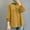 Yellow, variant on AXXD Basic Ladies Tops And Blouses Summer 2024 Solid Color Muslim Crew-Neck Casual Long-Sleeved Shirt Top