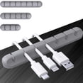 thumbnail image 2 of Organizador de fijación de cable de datos simple, organizador de escritorio para automóvil, clip para mouse, cable de silicona, 2 of 6