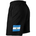 thumbnail image 3 of Men's Swim Trunks El Salvador Flag Comfortable Swim Shorts,Drawstring Elastic Waist and Pockets Beach Shorts for L S-3XL, 3 of 7