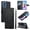 Black, variant on Leather Case For Motorola Moto G Play 2024 6.5",Embossed Totem Wallet With Card Holder,Wristband, Shockproof Kickstand Magnetic Cover,Black,For Moto G Play 2024